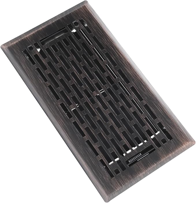 Floor Register 4x8 Inches - Heavy Duty Walkable Steel Floor Vents Ease Adjust Air Flow Direction Floor Registers - Boston