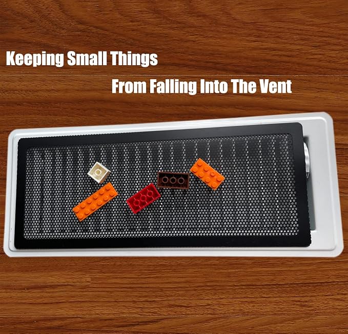 Floor Register Vent Cover- 4"x10" Magnetic Air Vent Screen Mesh Cover, Perfect for Wall/Ceiling/Floor Air Vent Filters