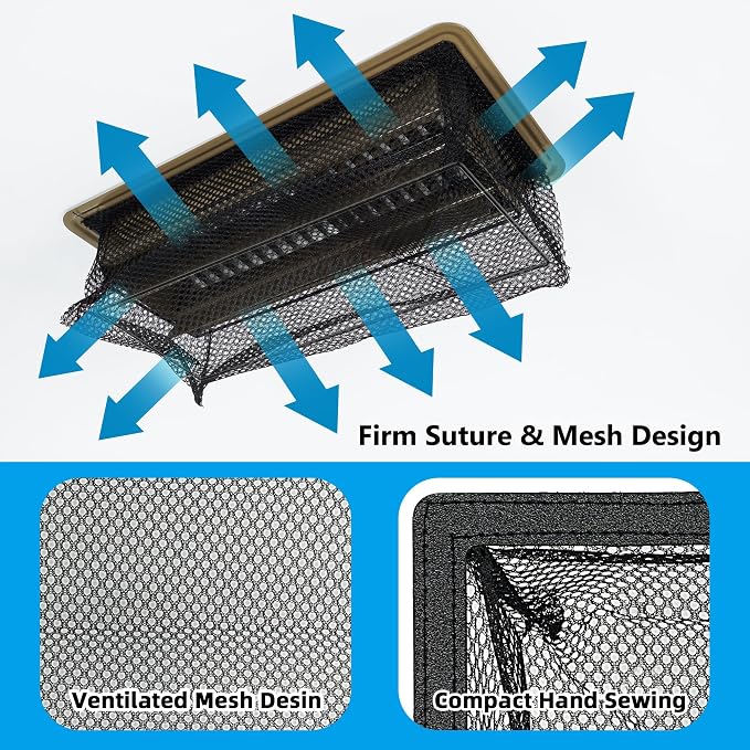 Floor Vent Screen Net for Home Floor, Floor Register Cover Trap 4 x 12 Inch, Air Vent Filter Mesh Catches Coin, Toys, Pet
