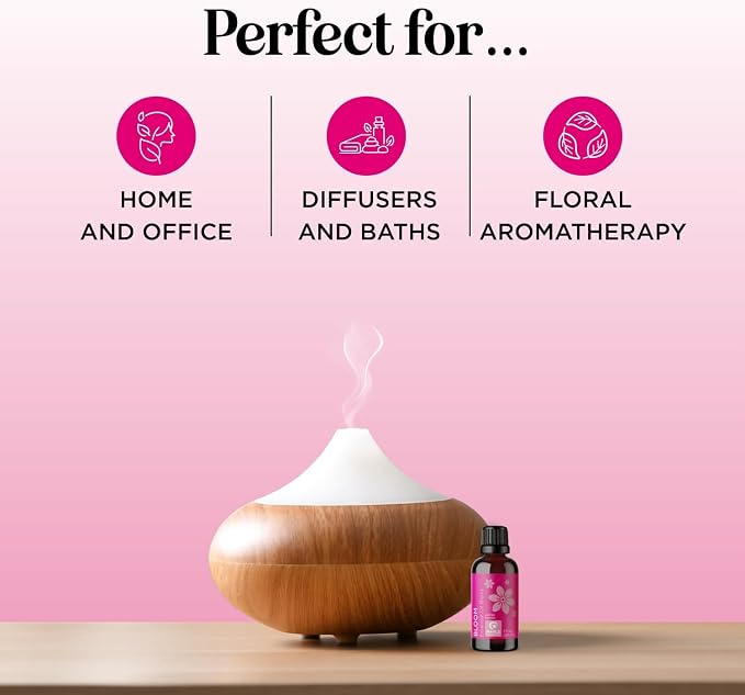 Floral Essential Oil Blend for Diffuser - Flower Essential Oil for Diffusers Baths Candles Soaps & DIYs with Pure Undiluted