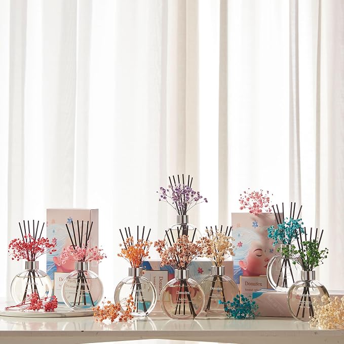 Flower Reed Diffusers for Home with Ocean Breeze, alternate product view 7