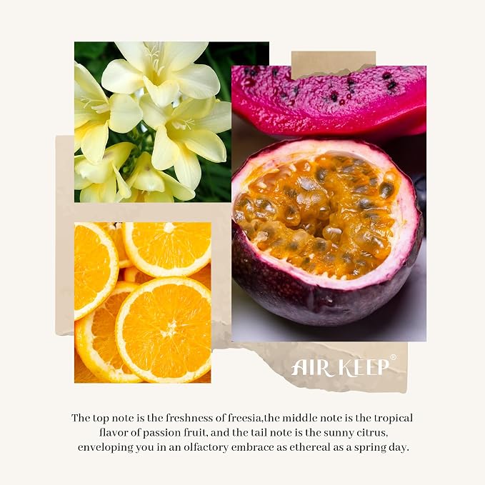Flower Reed Diffusers Set, 5.07 oz Freesia/Passion Fruit/Orange Scented Oil Diffuser with 8 Reed Sticks, alternate product