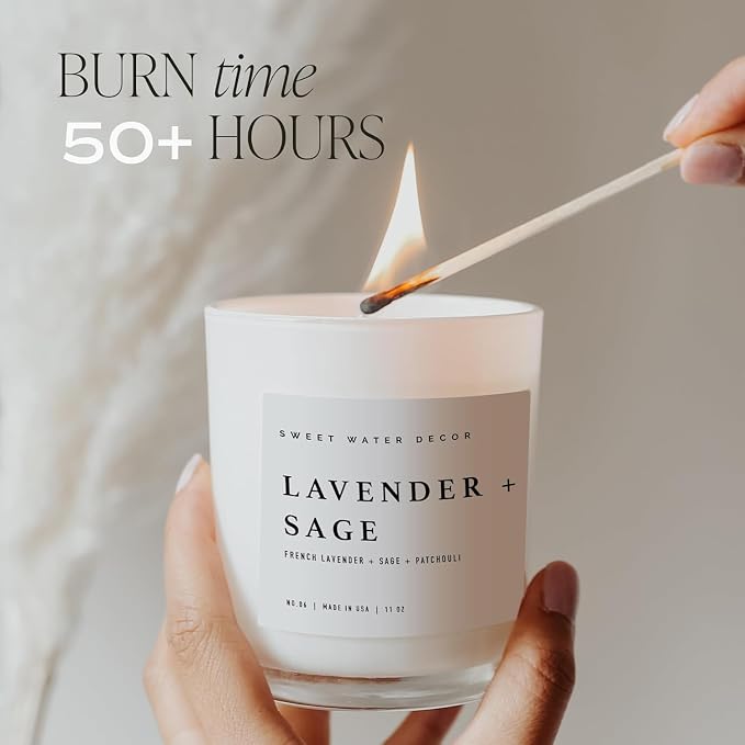 Flower Shop Candle - Jasmine with Pink Peppercorn Scent -100% Cotton Wick Soy Blend Wax Candles with 50 Hour Burn Time