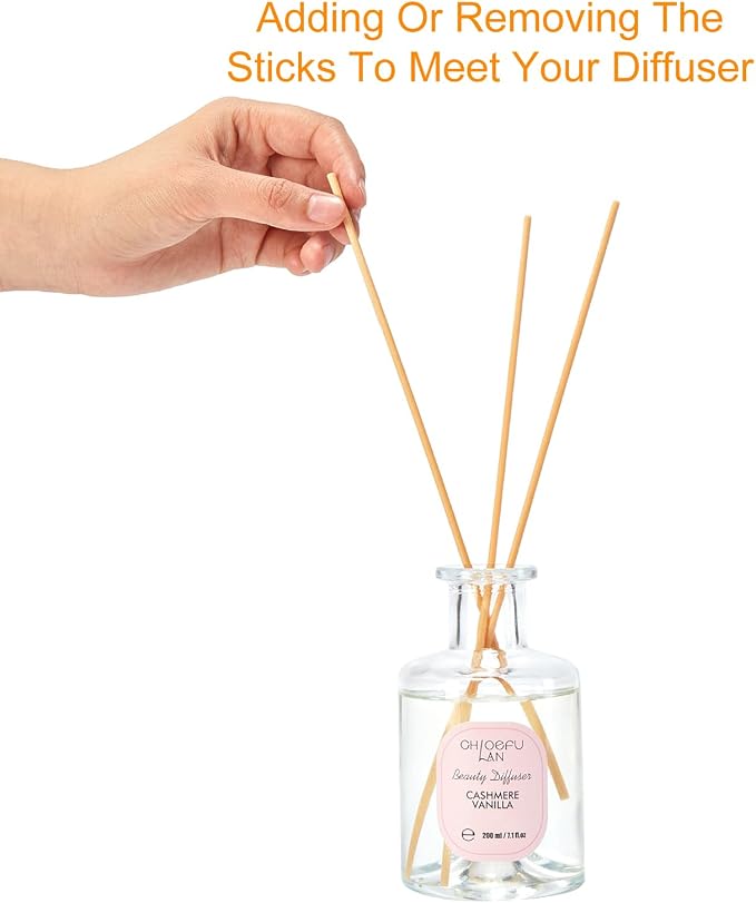 Flowers Reéd Diffuser for Girls Room Decor, 6.7oz with 9 Sticks, Jasmine Blossom Scent Diffusers for Home, alternate product