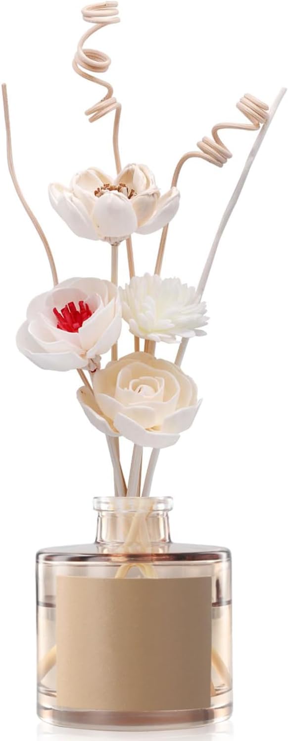 Flowers Reed Diffuser Sticks Set, Scent Diffuser Stick, Fake Dried Flowers Aroma Fragrance Oil Reed Diffuser Sticks for
