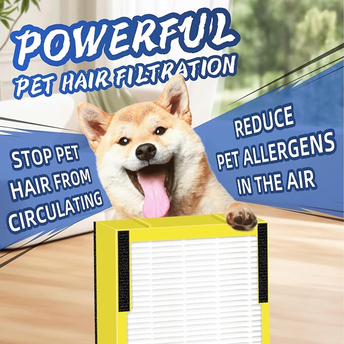 FLT4825 HEPA Filter B Replacement Compatible with G-Guardian Air Purifiers AC4825 AC4825E AC4825W AC4300 AC4800 AC4900