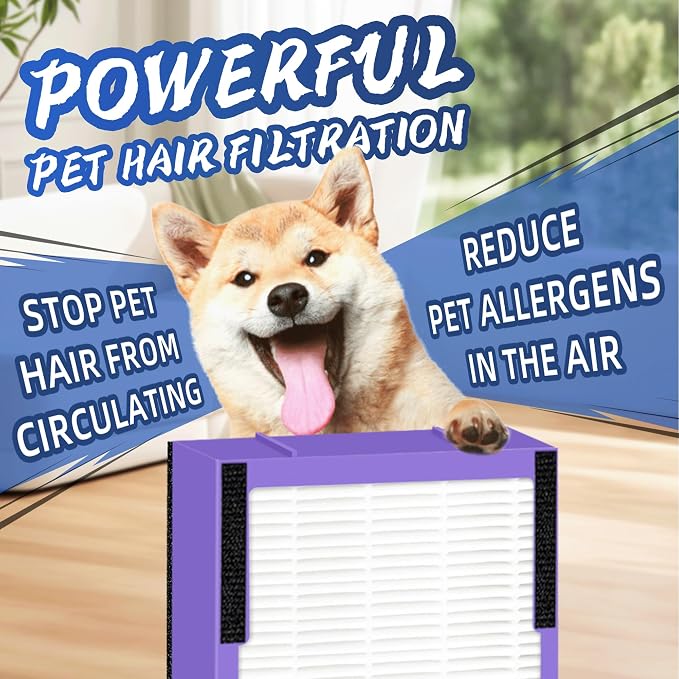 FLT4850PT HEPA Filter B Pet Replacement Compatible with G-Guardian Air Purifier AC4825 AC4825E AC4850PT AC4300 AC4800 AC4900