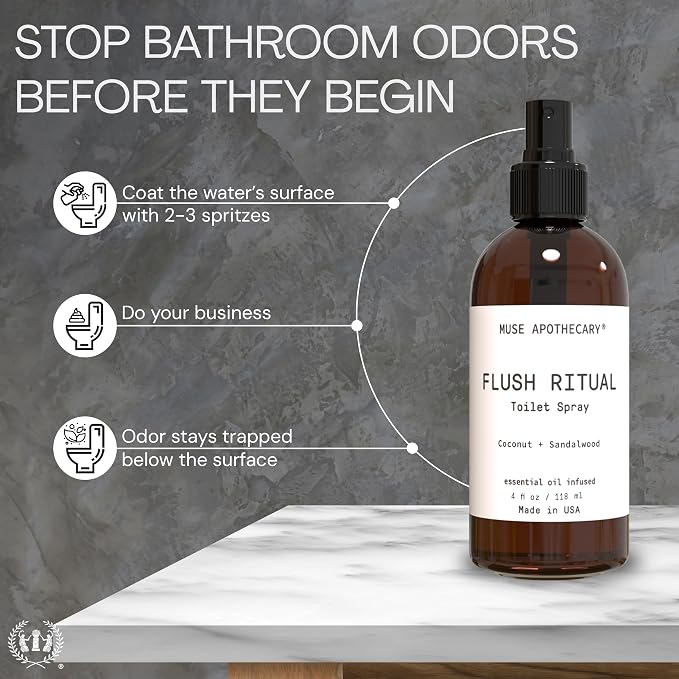 Flush Ritual - Aromatic & Refreshing Toilet Spray, Use Before You Go, 4 oz, Infused with Natural Essential Oils, alternate