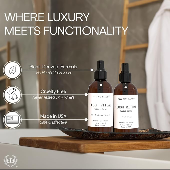 Flush Ritual - Aromatic & Refreshing Toilet Spray, Use Before You Go, 8 oz, Infused with Natural Essential Oils, alternate