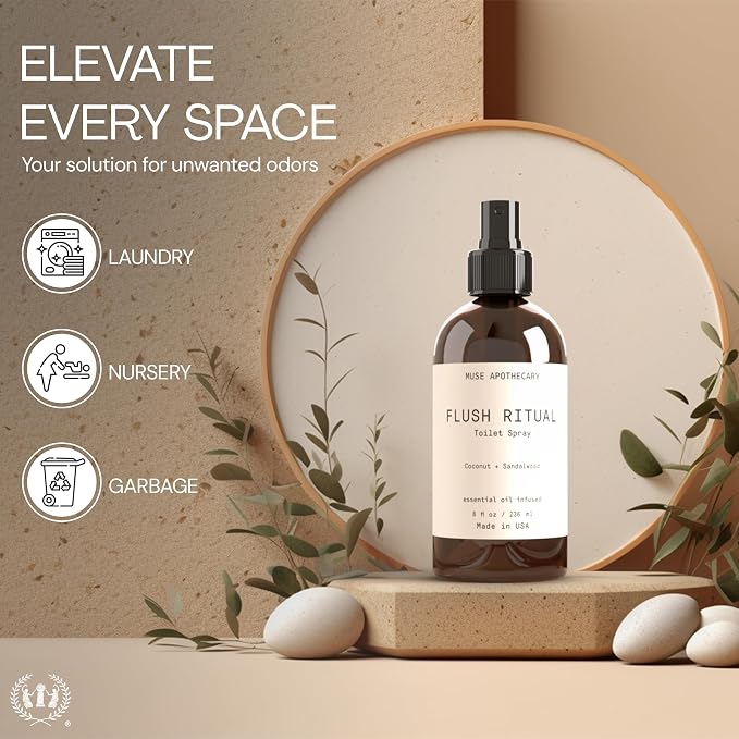 Flush Ritual - Aromatic & Refreshing Toilet Spray, Use Before You Go, 8 oz, Infused with Natural Essential Oils, alternate