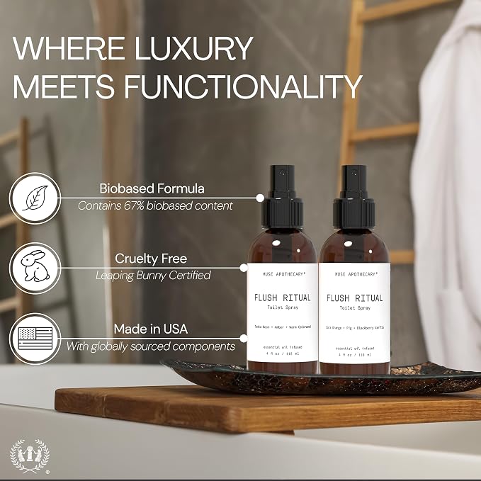 Flush Ritual - Aromatic & Refreshing Toilet Spray, Use Before You Go, 4 oz, Infused with Natural Essential Oils, alternate