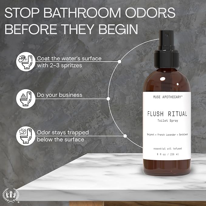 Flush Ritual - Aromatic & Refreshing Toilet Spray, Use Before You Go, 4 oz, Infused with Natural Essential Oils, alternate