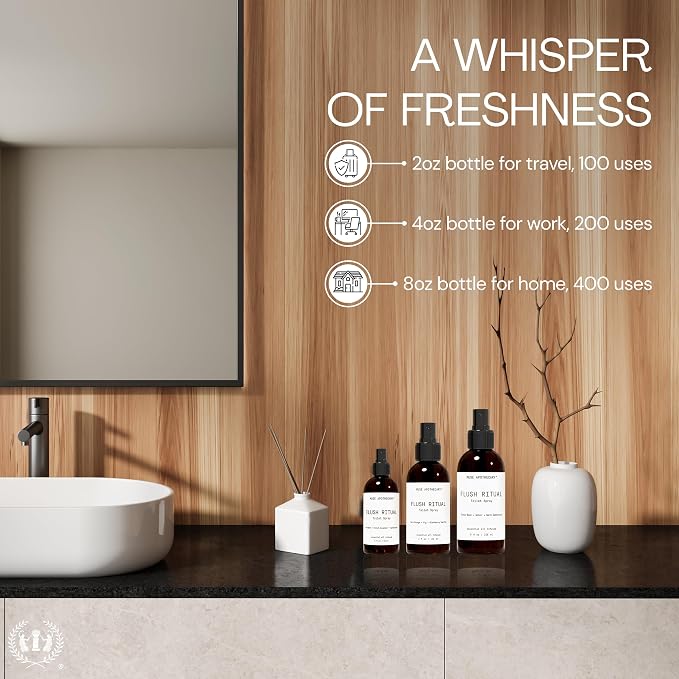 Flush Ritual - Aromatic & Refreshing Toilet Spray, Use Before You Go, 4 oz, Infused with Natural Essential Oils, alternate