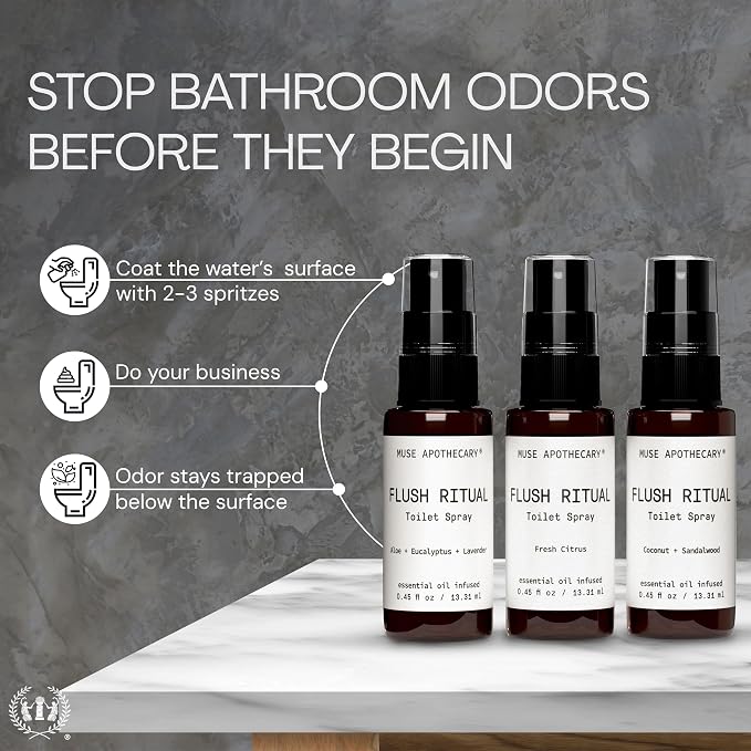 Flush Ritual - Aromatic & Refreshing Toilet Spray, Use Before You Go, Infused with Natural Essential Oils, alternate product