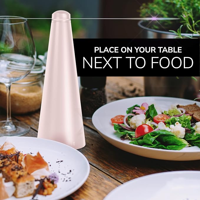 Fly Fans for Tables by - AA Battery & USB Powered - Fly Swatter Outdoor Camping Accessory Or for Food at Parties, Restaurants