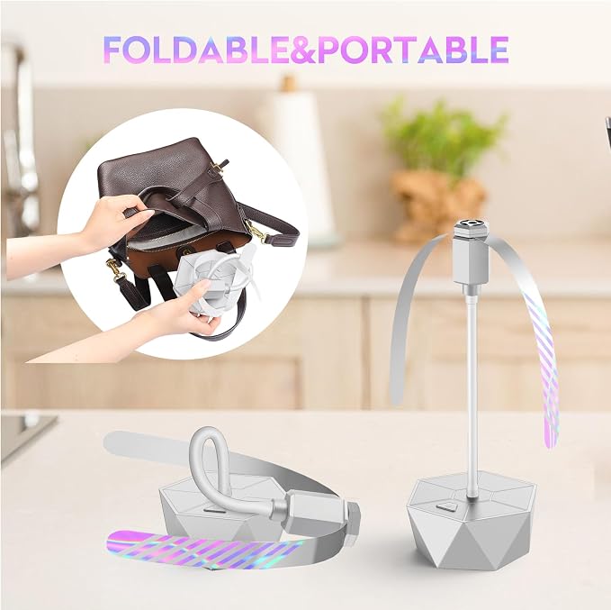 Fly Fans for Tables, Fly Repellent Fan Outdoor Indoor Keep Flies Away, Repellent Fans for Tables with Holographic Blades for