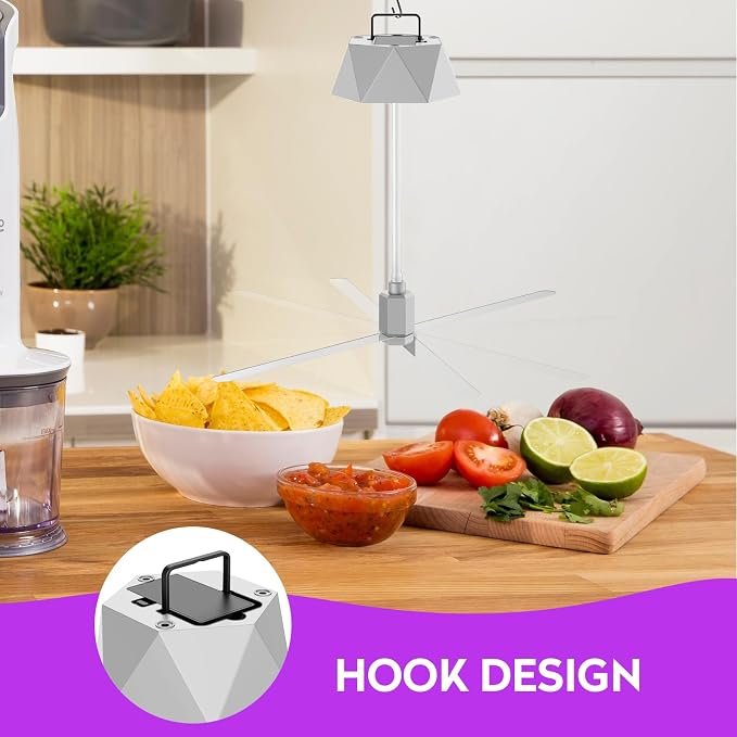 Fly Fans for Tables, Fly Repellent Fan Outdoor Indoor Keep Flies Away, Repellent Fans for Tables with Holographic Blades for