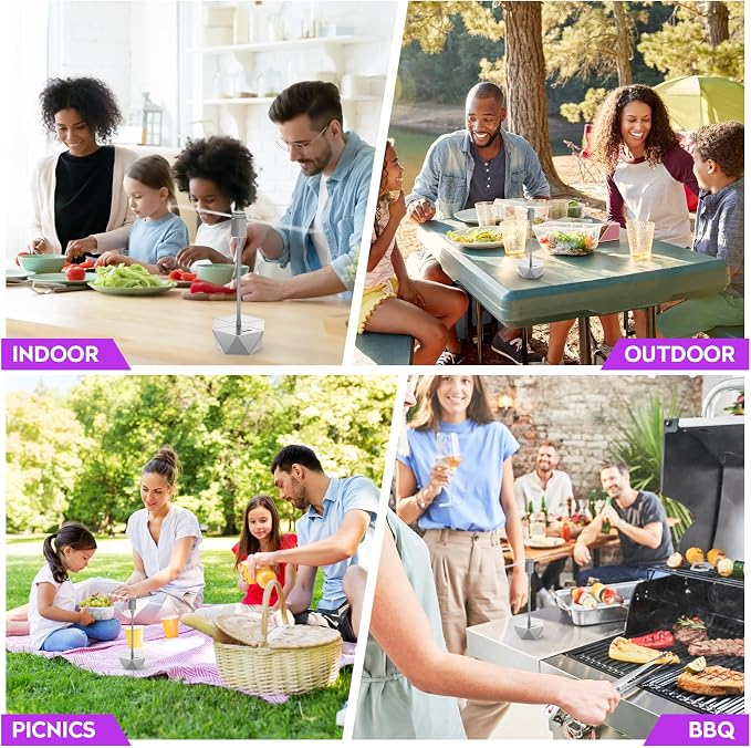 Fly Fans for Tables, Fly Repellent Fan Outdoor Indoor Keep Flies Away, Repellent Fans for Tables with Holographic Blades for