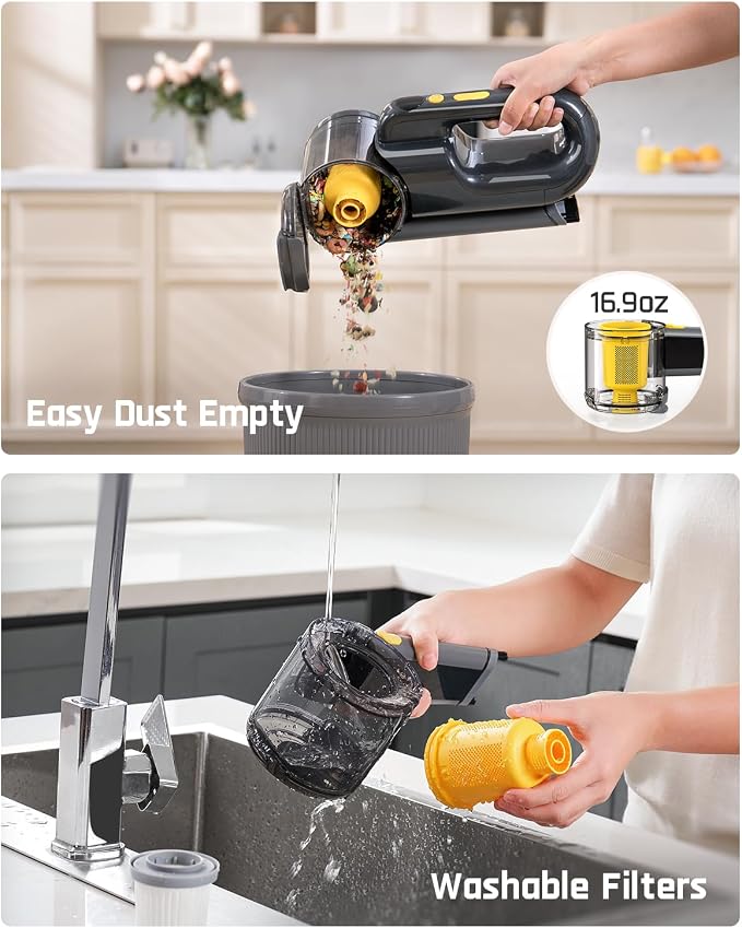 Fold V10 Ultra Deluxe Handheld Vacuum Cordless, 17kPa Suction Power, Charging Base, Pivot Nozzle, Up to 35 Mins Runtime