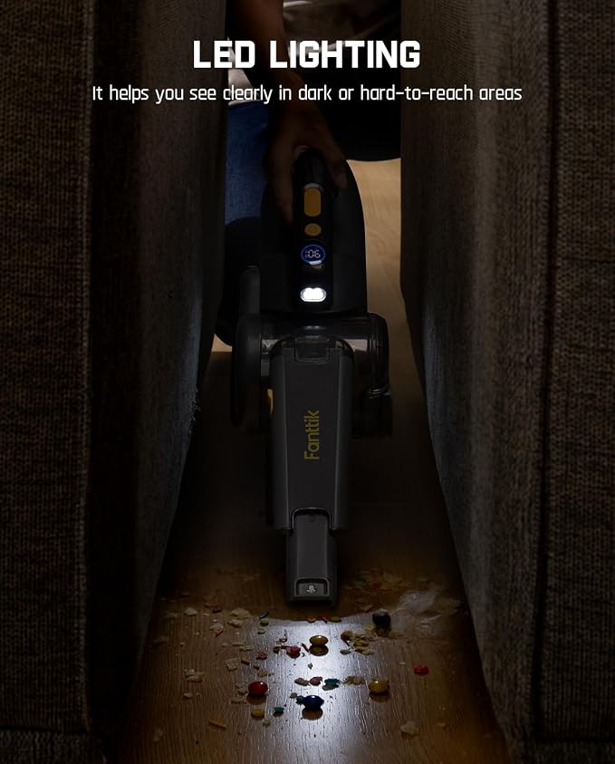 Fold V10 Ultra Deluxe Handheld Vacuum Cordless, 17kPa Suction Power, Charging Base, Pivot Nozzle, Up to 35 Mins Runtime