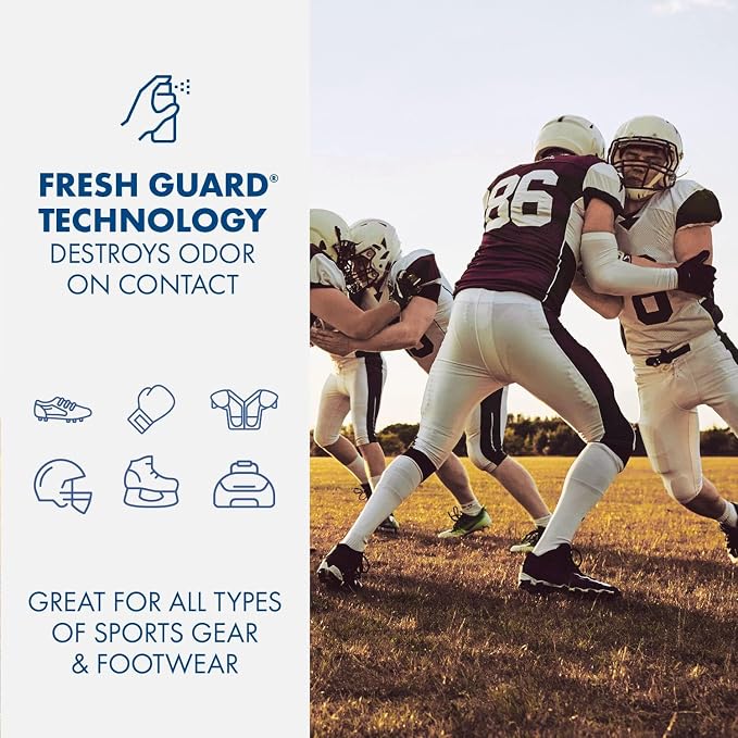 FootCare TM Sport Gear & Shoe Refresher Spray, Heavy Duty Odor Defense for Sports Gear and Footwear, alternate product view 4