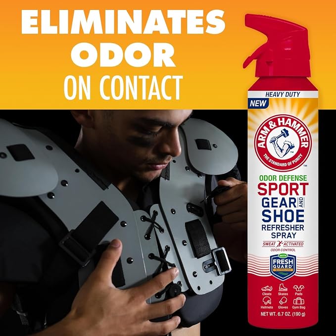 FootCare TM Sport Gear & Shoe Refresher Spray, Heavy Duty Odor Defense for Sports Gear and Footwear, alternate product view 6