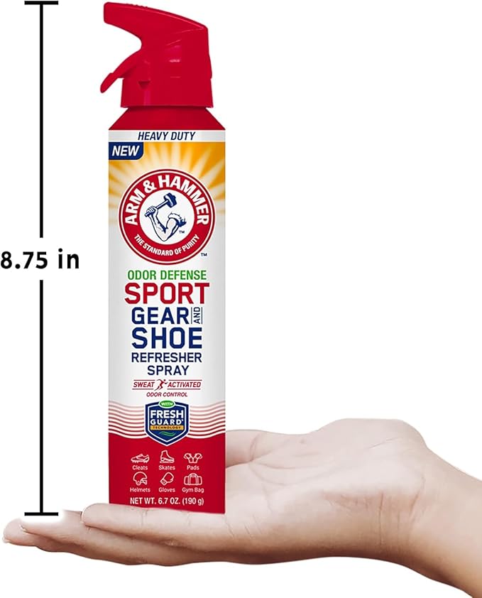 FootCare TM Sport Gear & Shoe Refresher Spray, Heavy Duty Odor Defense for Sports Gear and Footwear, alternate product view 7
