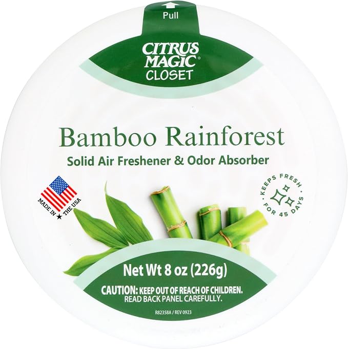 For Closets Odor Absorbing Solid Air Freshener, Bamboo Rainforest, 8-Ounce, Pack of 3 0 Count Bamboo, alternate product view