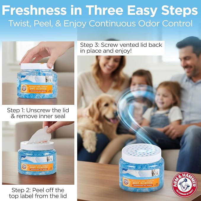 for Pets Air comfort Pet Scents Deodorizing Gel Beads, Pet Odor Eliminator for Rooms Closets and Small Spaces, alternate
