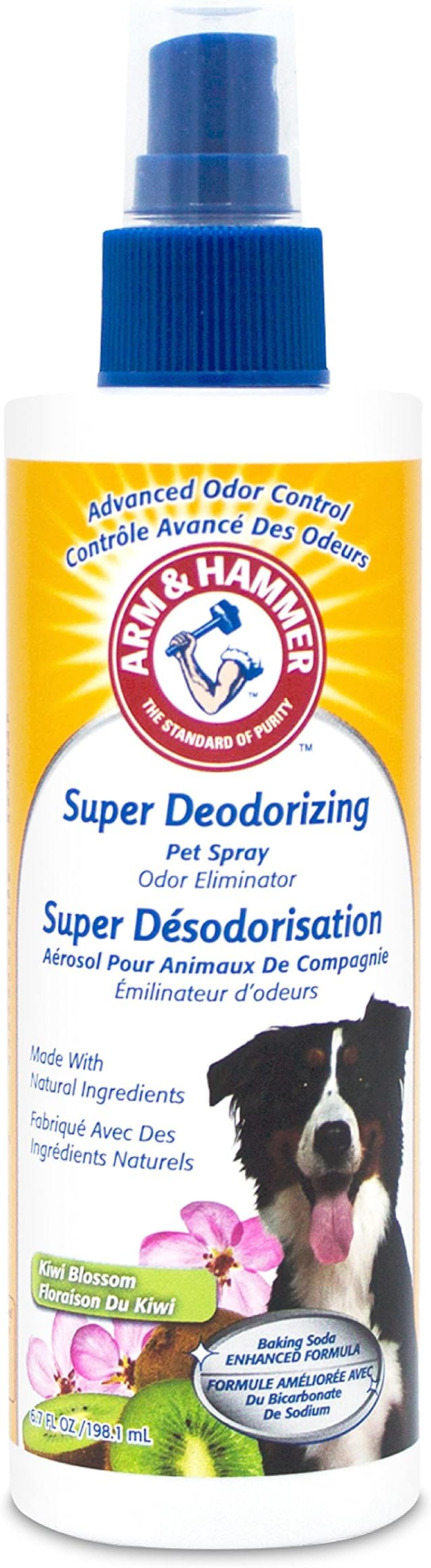 For Pets Super Deodorizing Spray for Dogs | Best Odor Eliminating Spray for All Dogs & Puppies | Fresh Kiwi Blossom Scent