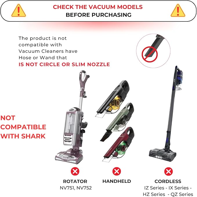 For Shark Navigator NV350 NV351 NV352, Rocket HV301 HV322 HV371 & Rotator NV500 Series-Vacuum Attachments Accessories 1 1/4''