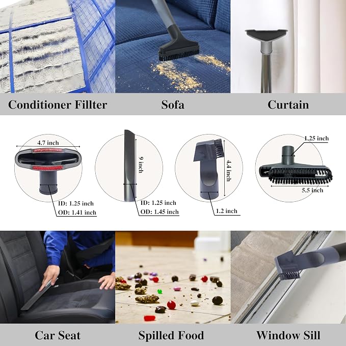 For Shark Navigator NV350 NV351 NV352, Rocket HV301 HV322 HV371 & Rotator NV500 Series-Vacuum Attachments Accessories 1 1/4''