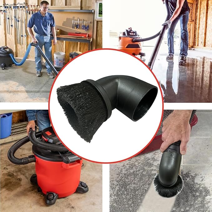 for Brush Attachment 2 1/2'' - Round Dusting Brush for Wet Dry Vacuum, 2.5 Inch Dust Attachment, for