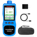 Formaldehyde Detector, Rechargeable HCHO Monitor with Vibration, Visual & Sound Alarms, Temperature Humidity Meter