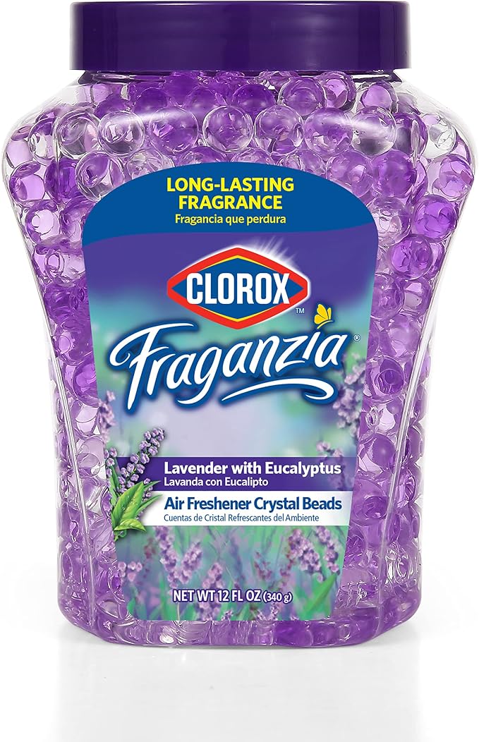 Fraganzia Crystal Beads Air Freshener, Long Lasting Room Deodorizer and Odor Eliminator Gel Beads to Freshen Home, Car, or