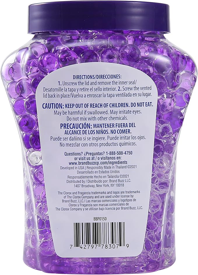 Fraganzia Crystal Beads Air Freshener, Long Lasting Room Deodorizer and Odor Eliminator Gel Beads to Freshen Home, Car, or