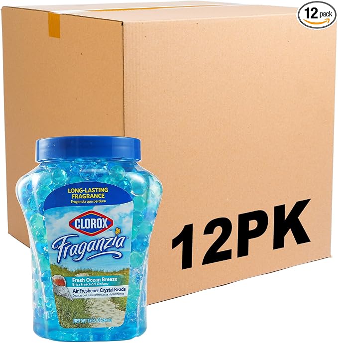 Fraganzia Crystal Beads Air Freshener, Long Lasting Room Deodorizer and Odor Eliminator Gel Beads to Freshen Home, Car, or