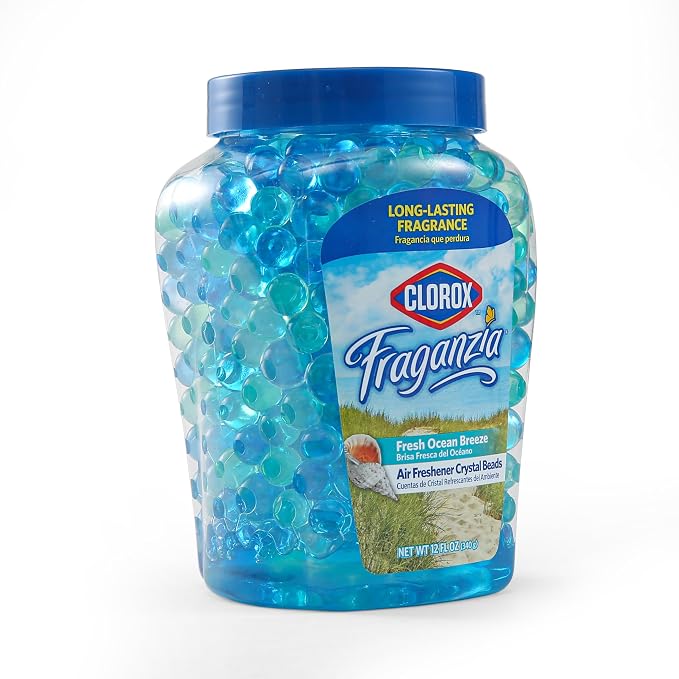 Fraganzia Crystal Beads Air Freshener, Long Lasting Room Deodorizer and Odor Eliminator Gel Beads to Freshen Home, Car, or