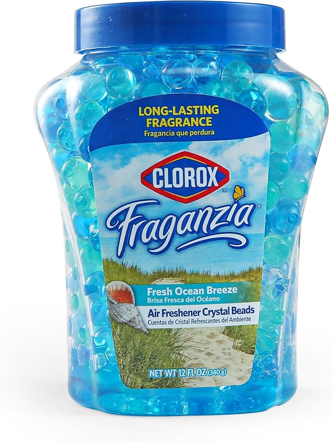 Fraganzia Crystal Beads Air Freshener, Long Lasting Room Deodorizer and Odor Eliminator Gel Beads to Freshen