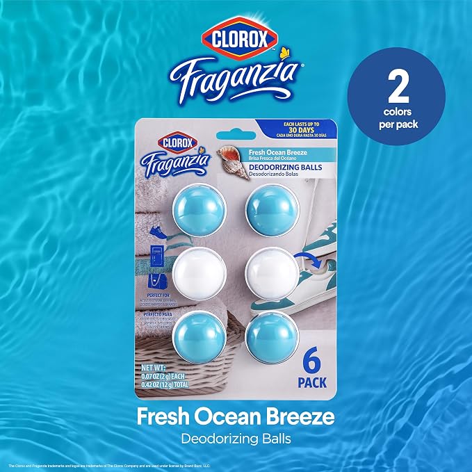 Fraganzia Deodorizing Balls for Shoes & Small Spaces, Battery-Free No-Plug Air Freshener Pods, alternate product view 2