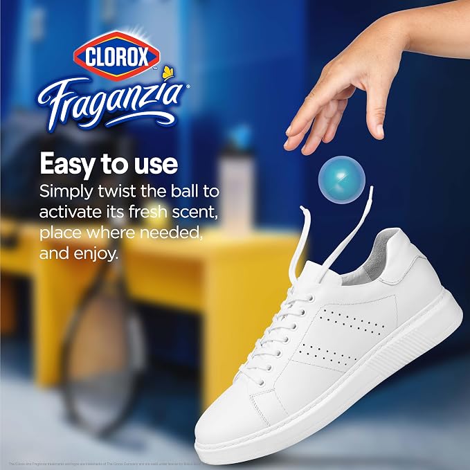 Fraganzia Deodorizing Balls for Shoes & Small Spaces, Battery-Free No-Plug Air Freshener Pods, alternate product view 3