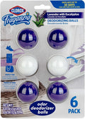 Fraganzia Deodorizing Balls with Lavender and Eucalyptus Scent, Shoe and Bag Odor Eliminator Balls for Shoes Lockers and Gym