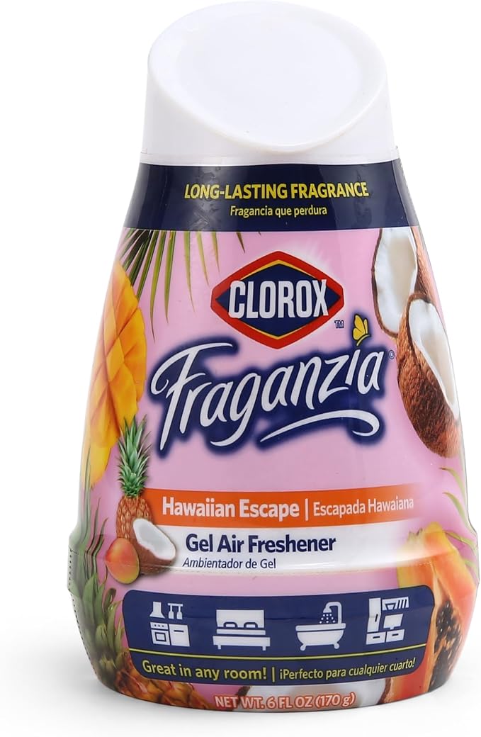 Fraganzia Gel Air Freshener Cone, Hawaiian Escape Scent - No-Plug, Battery-Free Air Freshener for Small Rooms, alternate view