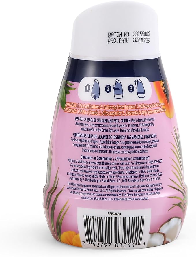 Fraganzia Gel Air Freshener Cone, Hawaiian Escape Scent - No-Plug, Battery-Free Air Freshener for Small Rooms, alternate view