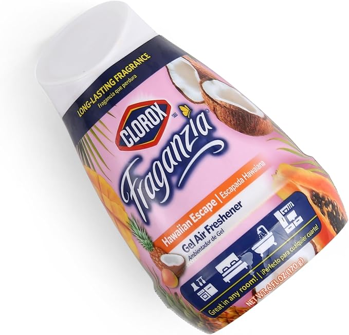 Fraganzia Gel Air Freshener Cone, Hawaiian Escape Scent - No-Plug, Battery-Free Air Freshener for Small Rooms, alternate view