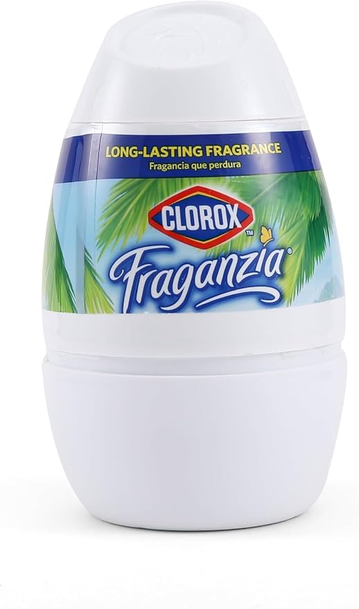 Fraganzia Gel Air Freshener Cone in Island Orchid Scent, 6oz | No-Plug, Battery-Free Air Freshener for Small Rooms, Closets