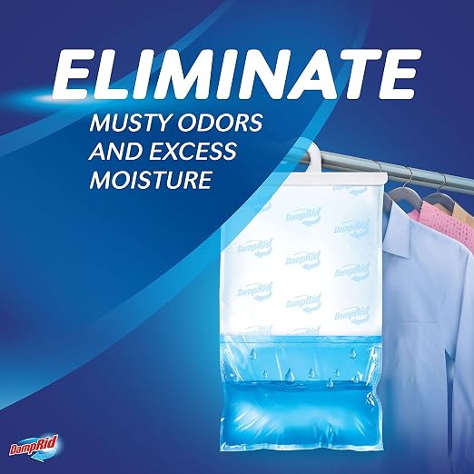 Fragrance Free Hanging Moisture Absorber, 16 oz., 3 Pack - Eliminates Musty Odors for Fresher Air, alternate product view 2