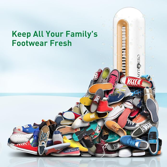 fragrance-free Shoe Deodorizer for Sneaker, Boot, All Footwear, Rechargeable & Long-Lasting Shoe Freshener 2-Pack, alternate