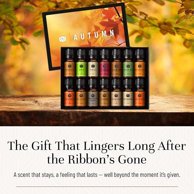 Fragrance Oil Autumn Set of 14 Fragrance Oils for Candle Making, Soap Making, Home Diffuser Oil, alternate product view 5