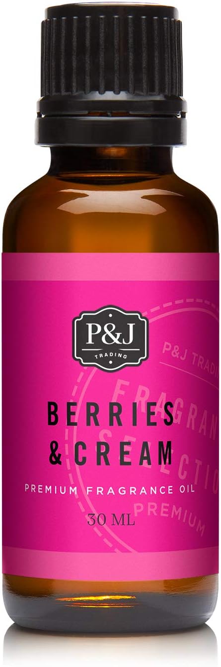 Fragrance Oil | Berries & Cream Oil 30ml - Candle Scents for Candle Making, Freshie Scents, Soap Making Supplies, Diffuser